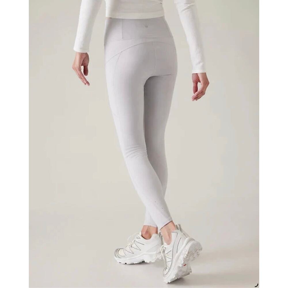 Athleta Rainier Tight Womens Size M Gray Running Activewear Legging - Picture 3 of 15